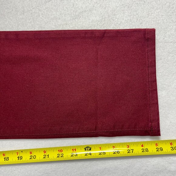 NWT St. John's Bay Women's Stretch Straight Mid Rise Burgundy Jeans Sz 14 Short - Picture 11 of 11